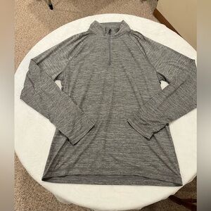 Croft & Barrow Performance 1/4 Zip Pullover | Gray Heather | Size M